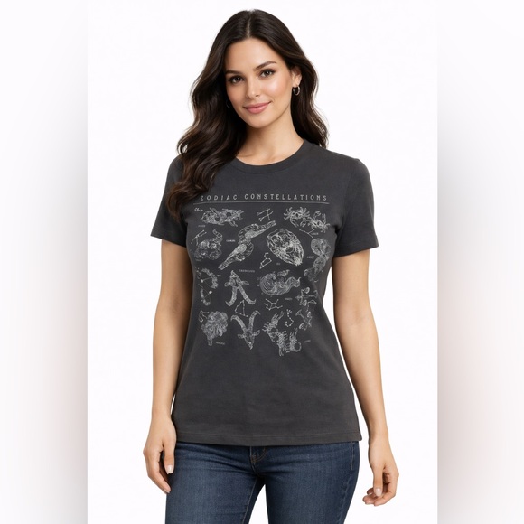 Fifth Sun Tops - Fifth Sun Zodiac Constellations Graphic Tee | Vintage Astrology T-Shirt